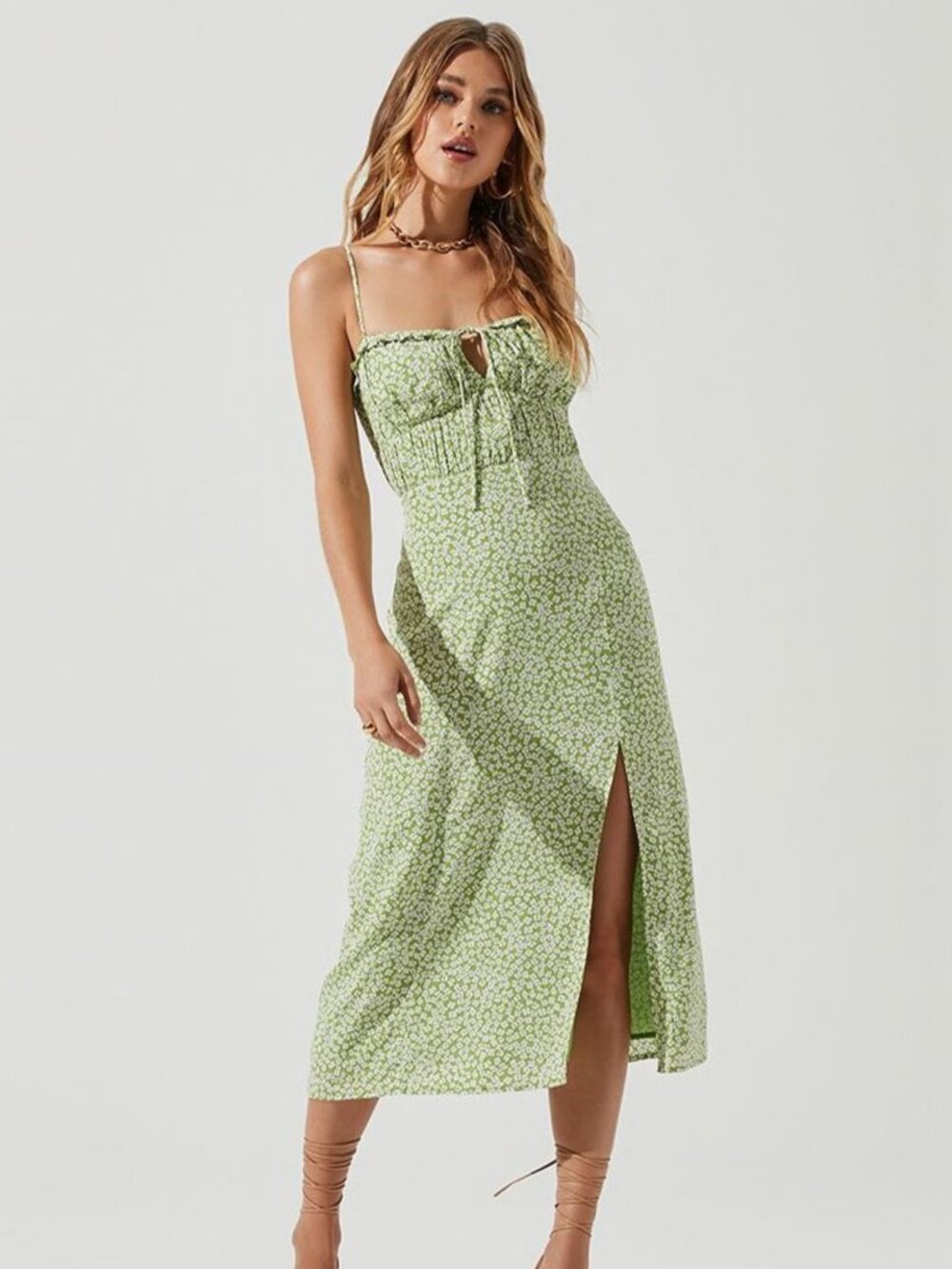 ASTR the Label Avalee Dress green